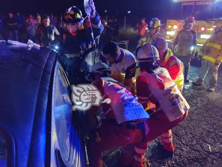 3 lesionados dejó accidente entre 2 vehículos en Cuitláhuac