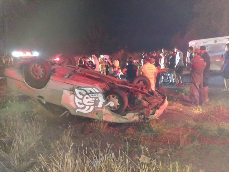 3 lesionados dejó accidente entre 2 vehículos en Cuitláhuac