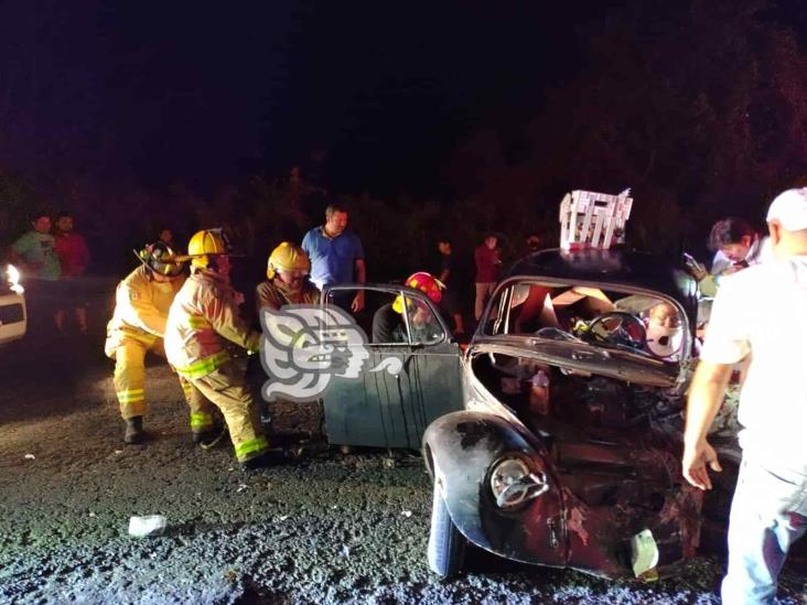 3 lesionados dejó accidente entre 2 vehículos en Cuitláhuac