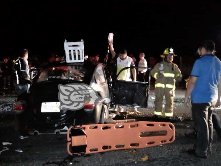 3 lesionados dejó accidente entre 2 vehículos en Cuitláhuac
