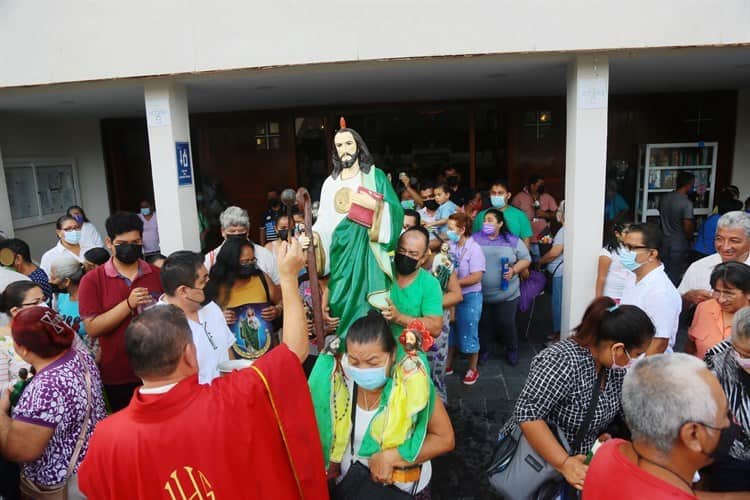 Así inicia la fiesta de San Judas Tadeo en Coatzacoalcos (+Video)