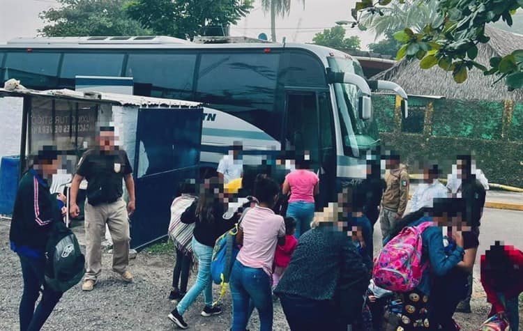 Resguarda SSP a 154 migrantes en la zona sur