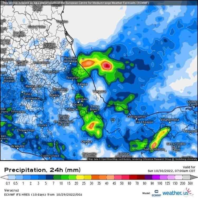 Se prevé un día nublado este sábado en Coatzacoalcos