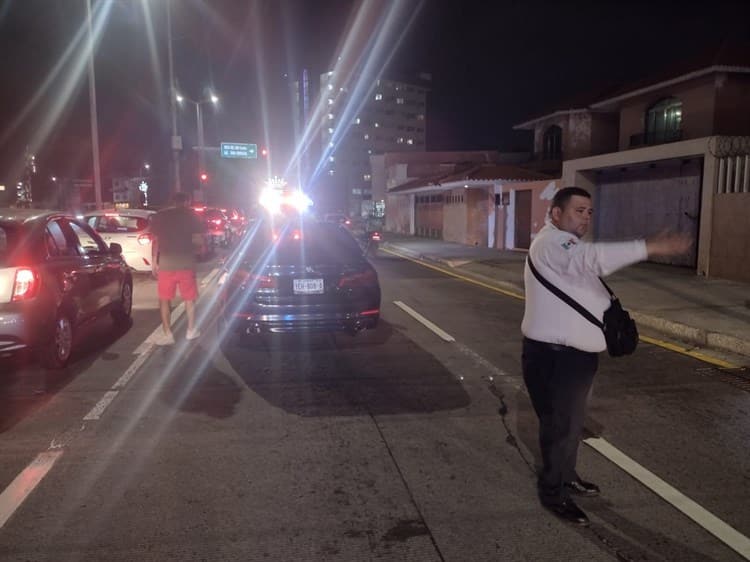 Se queda dormido al volante en calles de Boca del Río (+Video)