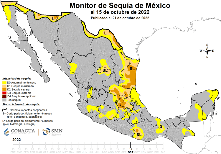 Pese a lluvias, cuatro municipios con sequía moderada