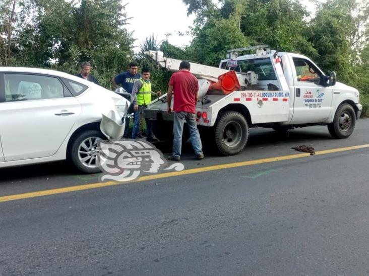 Se registra accidente en Alto Lucero; no reportan lesionados