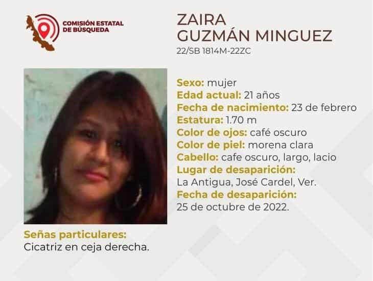 ¡Ayuda a Zaira a volver a casa! Desaparece mujer en ciudad Cardel, Veracruz