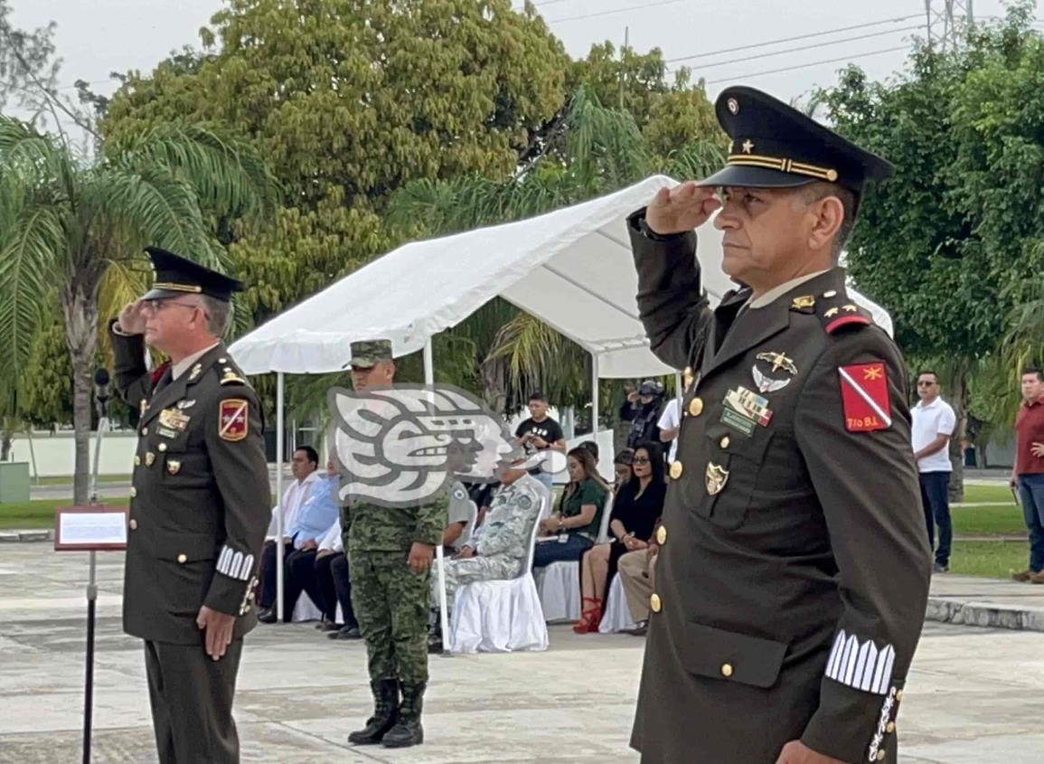 Nombran a nuevo comandante del Séptimo Batallón de Infantería en Poza Rica