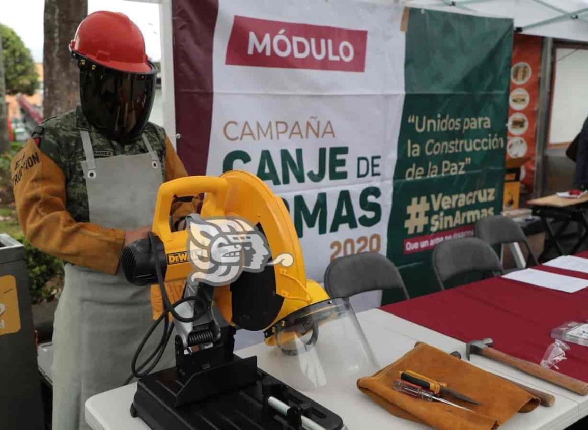 Acayucan y Papantla serán sede de campaña de canje de armas