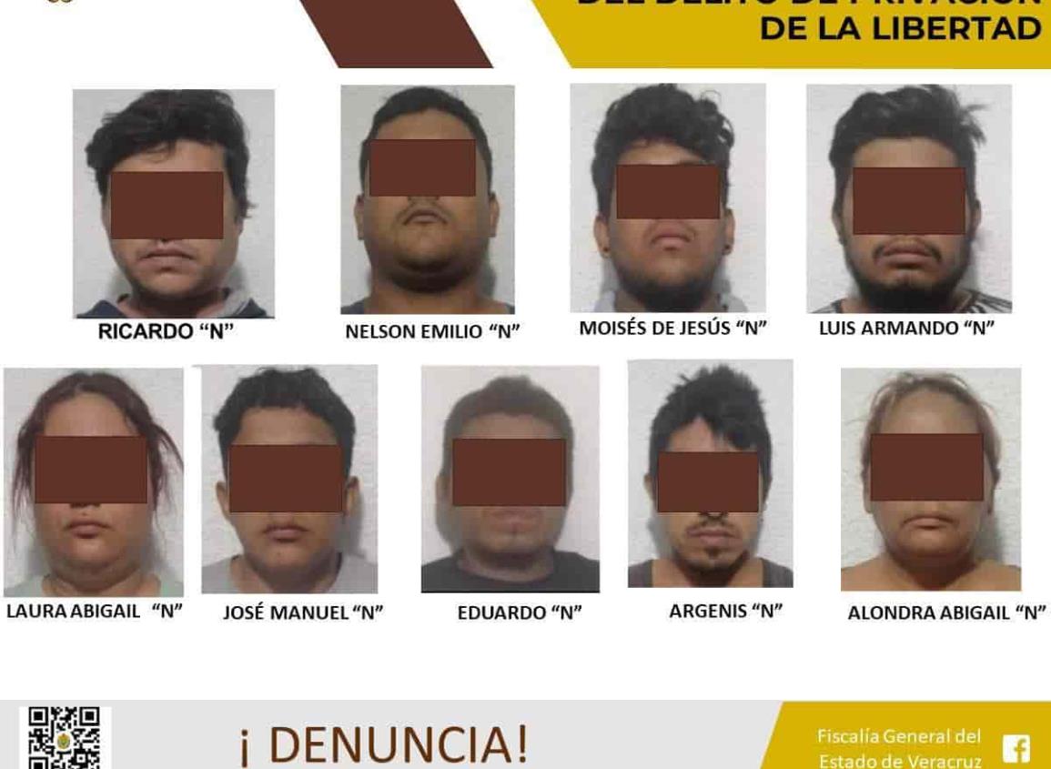 Liberan a persona privada de la libertad y detienen a 9 en San Andrés Tuxtla