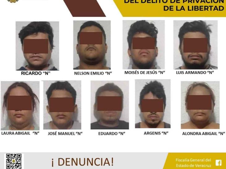 Liberan a persona privada de la libertad y detienen a 9 en San Andrés Tuxtla