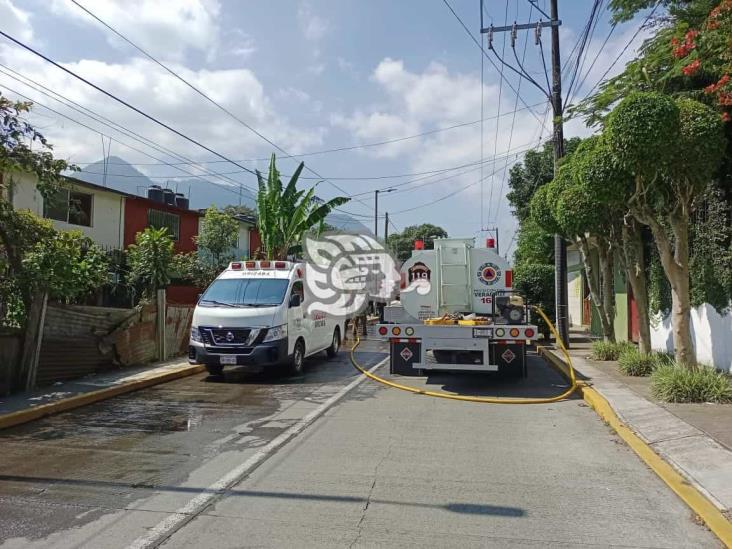 Incendio de vivienda genera intensa movilización en Orizaba