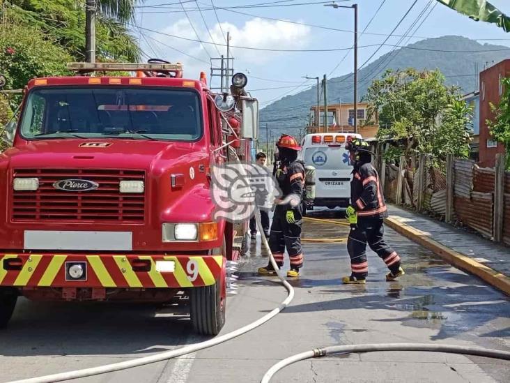 Incendio de vivienda genera intensa movilización en Orizaba