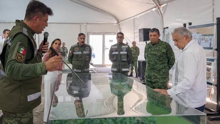 Presidente constata avances en aeropuerto de Tulum