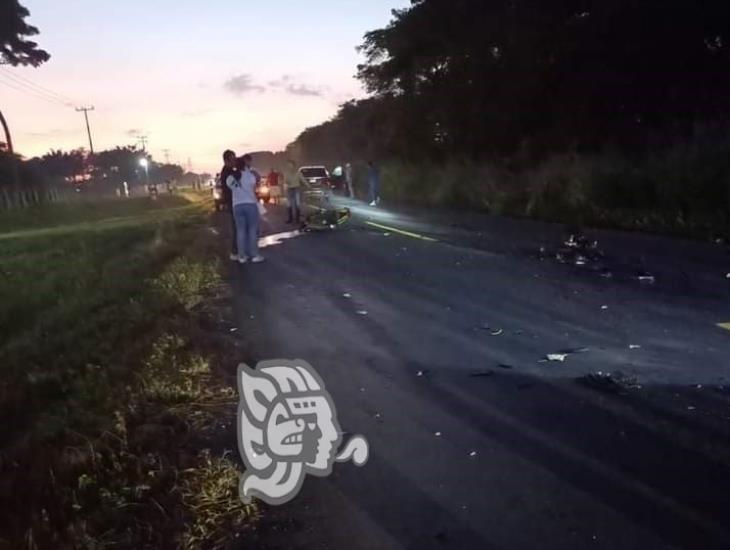 Muere motociclista tras choque sobre la Costera del Golfo, Acayucan 