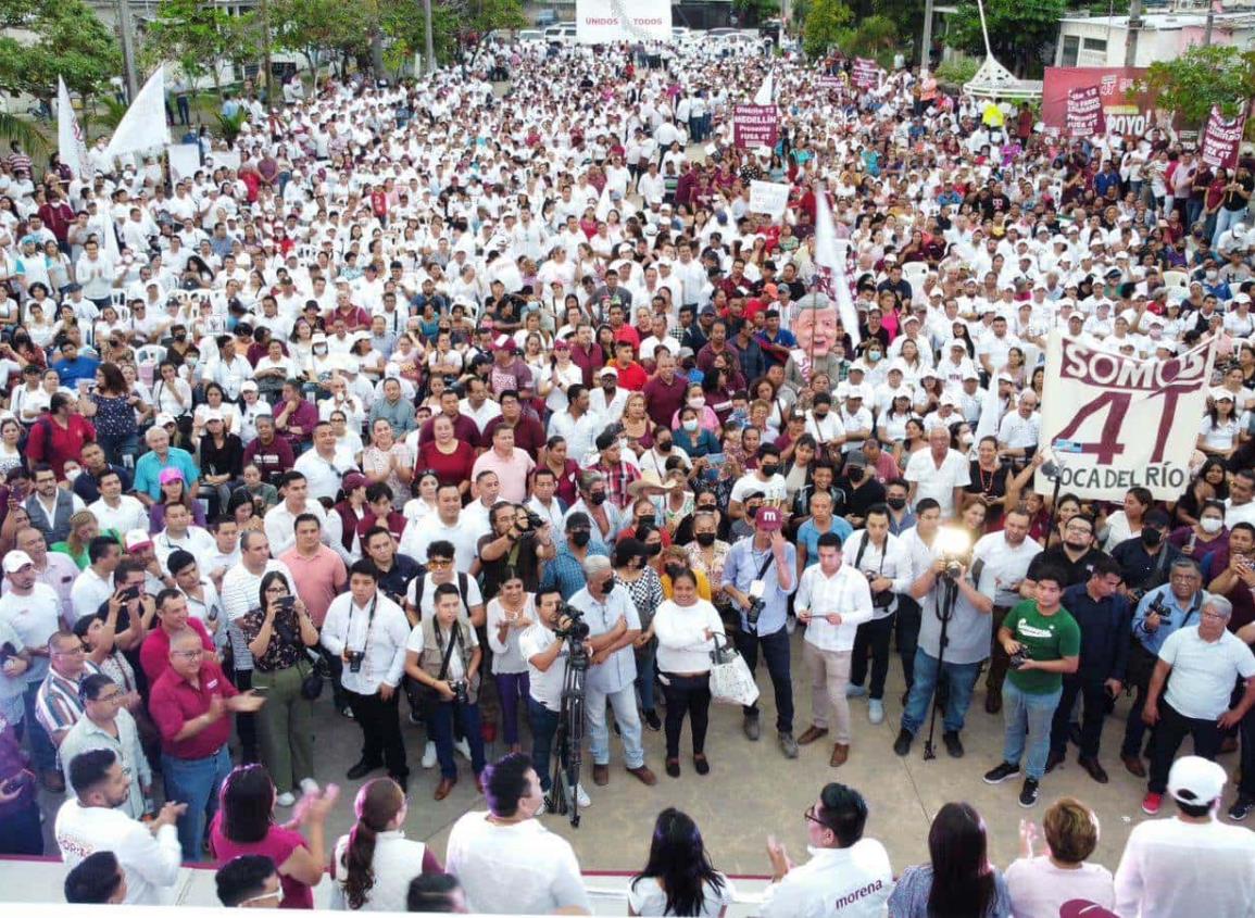 Morena realiza en Boca del Río asamblea informativa de Reforma Electoral