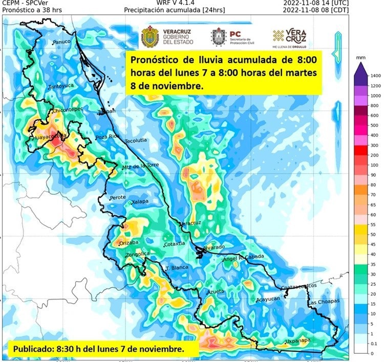 ¡No guardes el paraguas! Siguen las lluvias en Veracruz