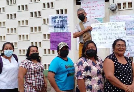 Maestros de Jáltipan se unen a protesta estatal(+Video)