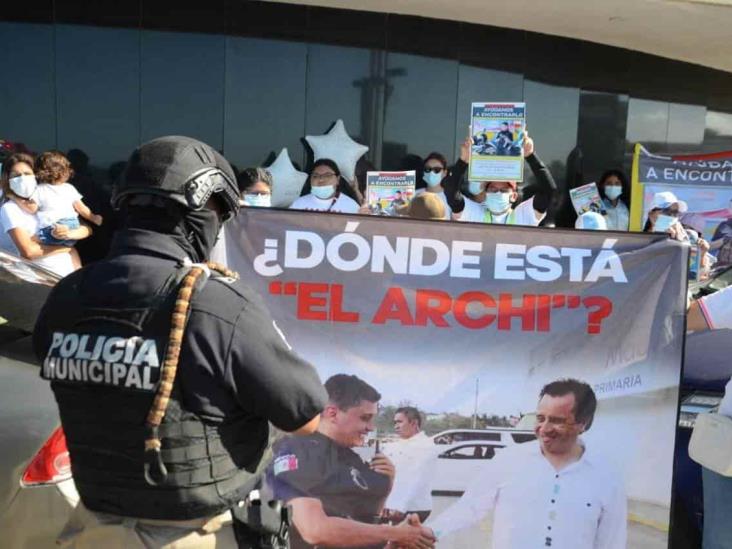 En Veracruz, El Archi fue acorralado por 9 autos para llevárselo