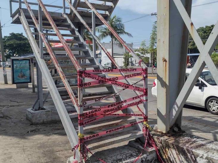 Cerrarán avenida Ejército Mexicano por retiro de puente peatonal de La Boticaria, en Boca del Río