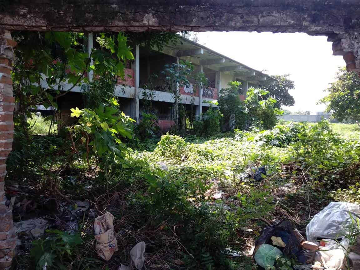 Escuela abandonada en Veracruz genera inseguridad a vecinos