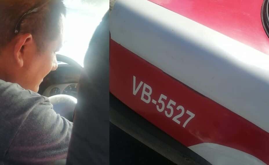 Taxista veracruzano se hace viral en redes sociales al prestar el servicio con su hija discapacitada
