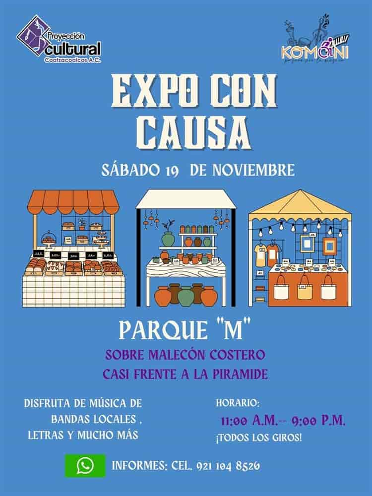 Expo emprendedores, artistas y artesanos con causa