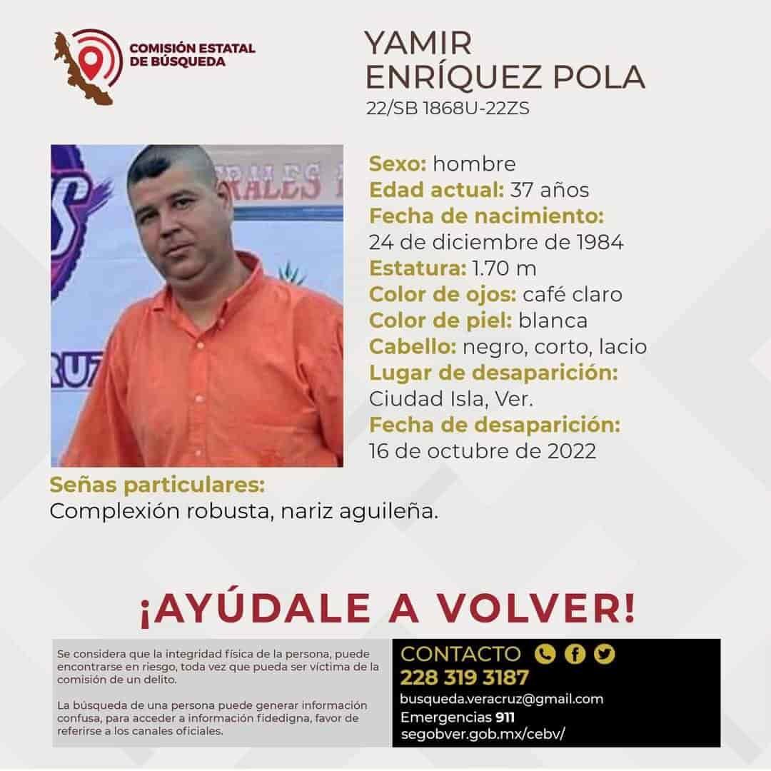 Continúan búsqueda de Yamir, visto por última vez en Isla