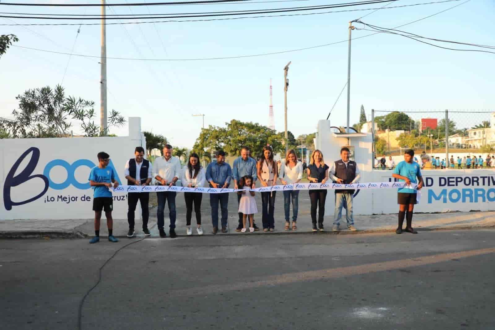 Rehabilitan Unidad Deportiva “El Morro” en Boca del Río; van 9 unidades atendidas