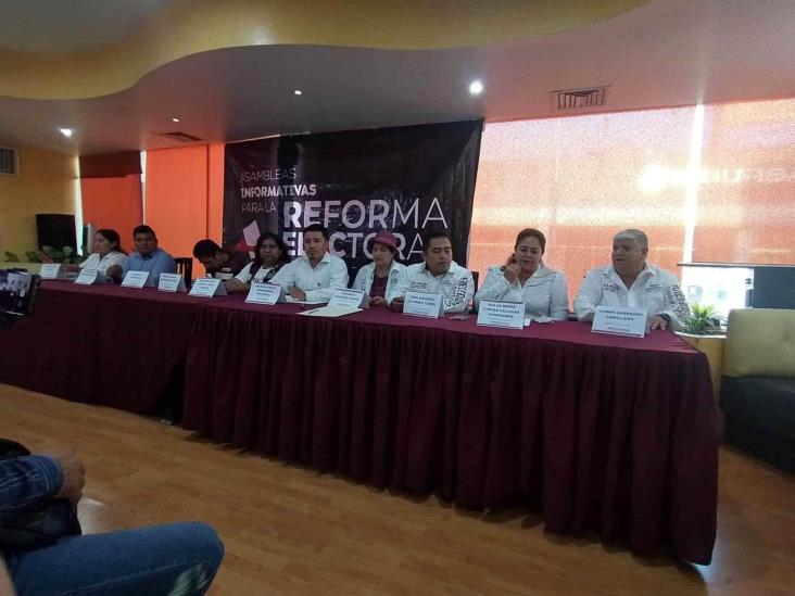 Señalan consejeros de Morena que reforma electoral es del pueblo