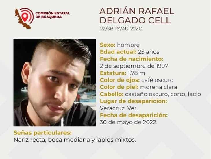 Adrián Rafael desapareció en Veracruz; su familia lo ha buscado por 6 meses