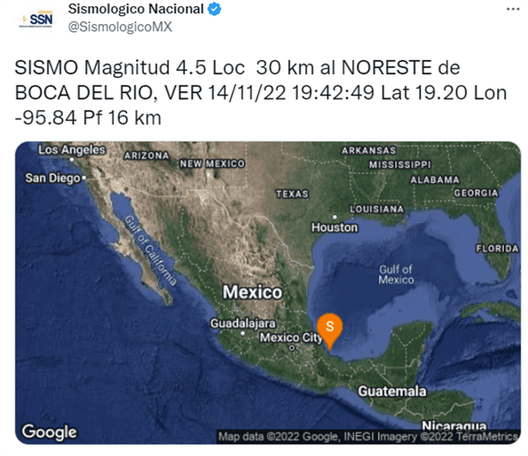 Tiembla en Veracruz: sismo alerta a los veracruzanos