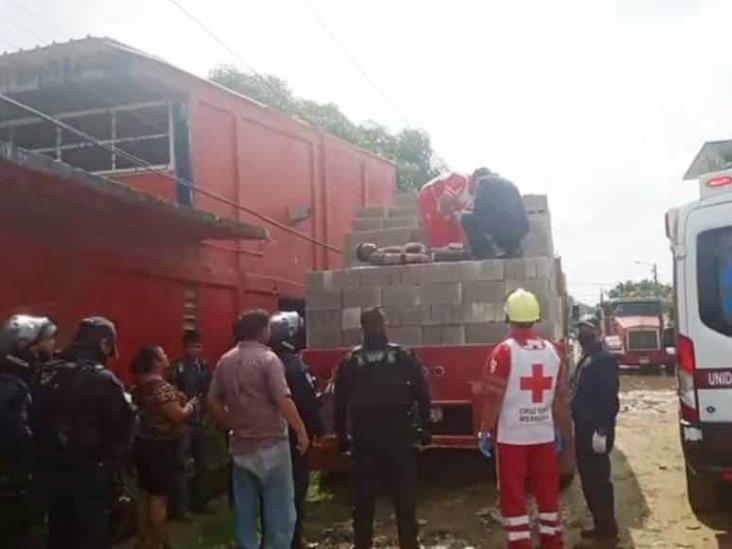 Poblano sufre descarga eléctrica en Coatzacoalcos