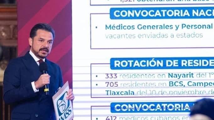 Suman 758 candidatos de 21países para convocatoria de médicos: IMSS