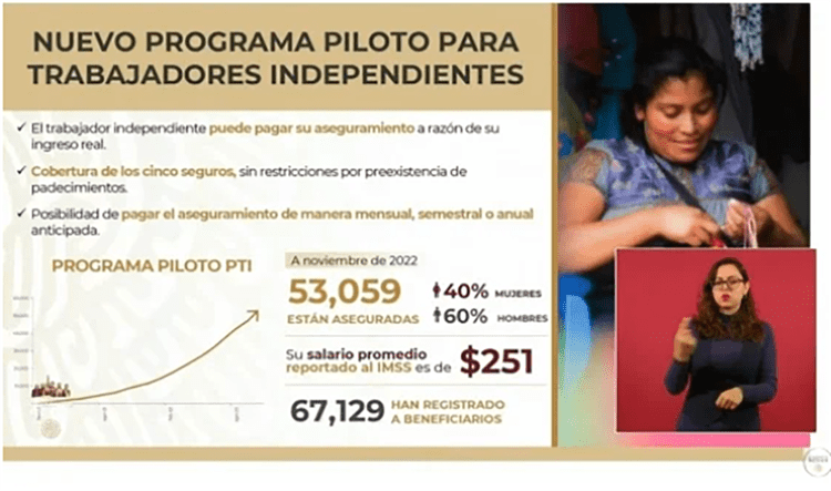 Presentan programa de trabajadores independientes