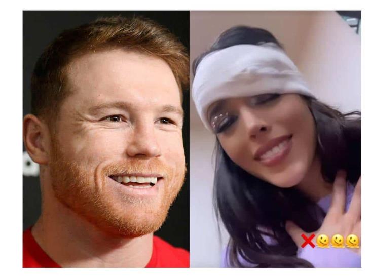 Tras abrirse la ceja, Danna Paola le pide consejos al Canelo Álvarez