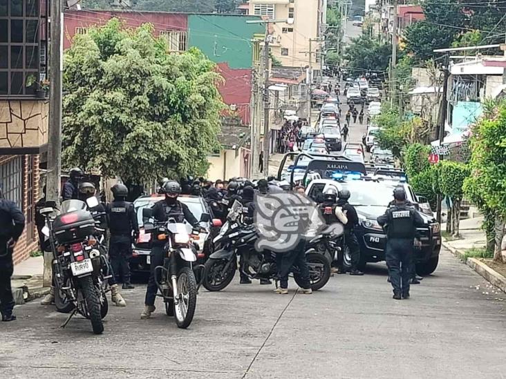 Riña familiar provoca fuerte movilización en colonia Arroyo Blanco de Xalapa