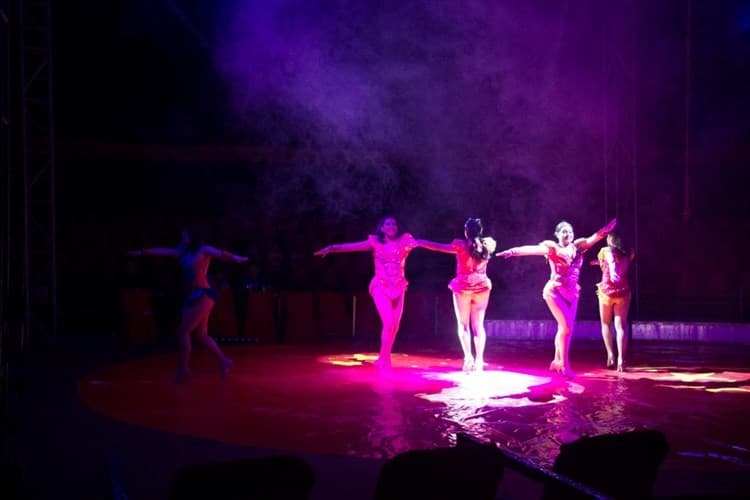 Bailarinas de “Vie de Cirque” brillan con su espectáculo en Boca del Río