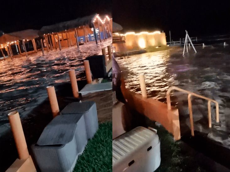 Sorprende marejada en Playa de Chachalacas, Veracruz (+Video)