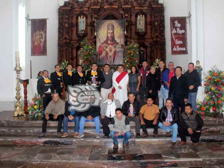 Músicos acuden a misa para celebrar a Santa Cecilia, en Misantla