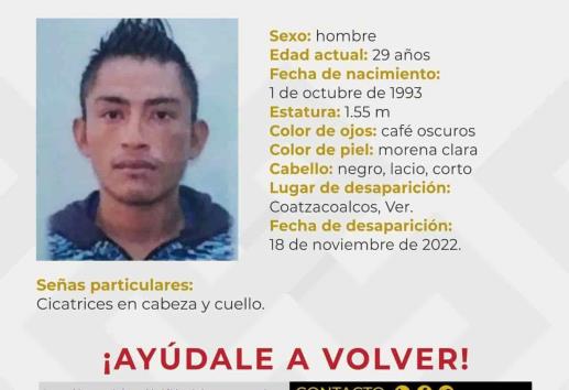 Familiares desesperados buscan a Luis Enrique en Coatzacoalcos