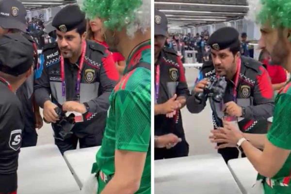 No aprenden; mexicano en Qatar intenta ingresar alcohol en unos binoculares (Video)