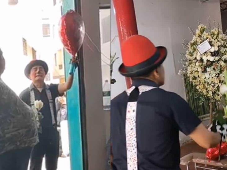 “Tú me diste el don de hacer reír a la gente”, despide a su mamá vestido de payaso