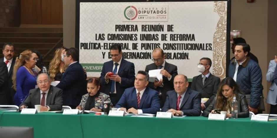 Presentan dictamen de Reforma Electoral en San Lázaro