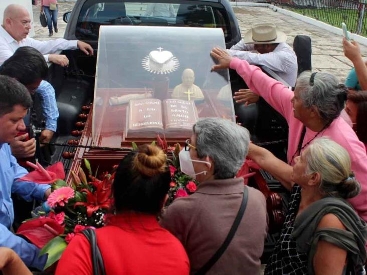 Llegan a Misantla reliquias de San Rafael Guízar y Valencia