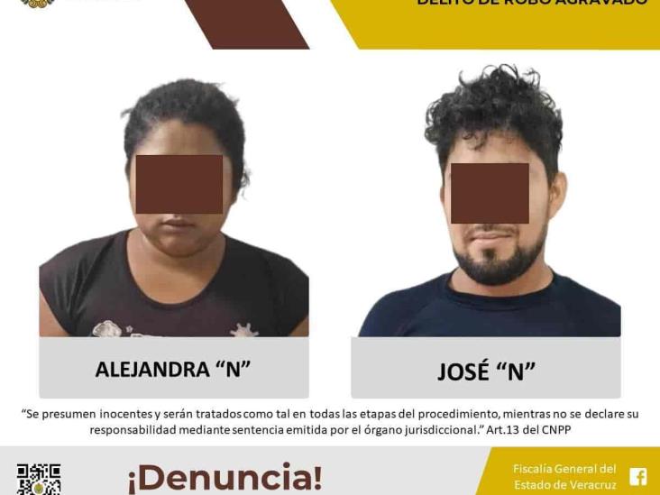 Pareja detenida en Las Choapas, vinculados a proceso por robo agravado