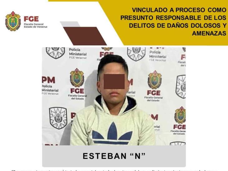 Por presuntos daños y amenazas, vinculan a proceso a hombre en Huatusco