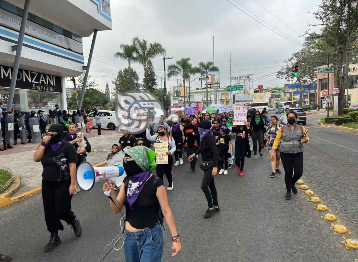 Desde Xalapa, exigen un alto a la violencia contra la mujer