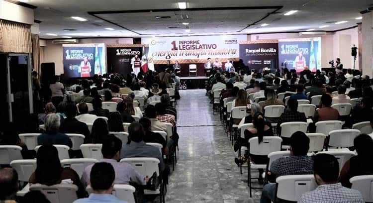 En Poza Rica, presenta diputada Raquel Bonilla informe de actividades