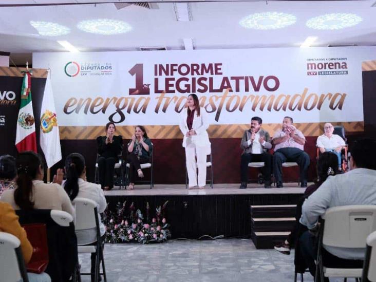 En Poza Rica, presenta diputada Raquel Bonilla informe de actividades